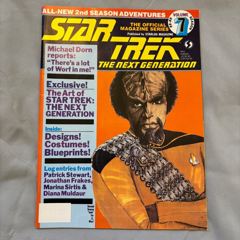 3/$20 Star Trek The Next Generation Magazine